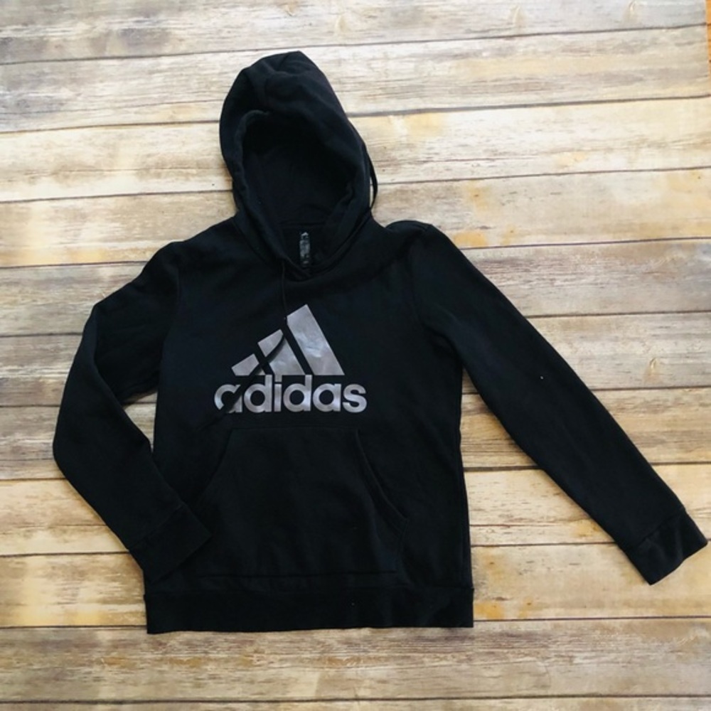 Girls black Adidas hoodie! Size 16